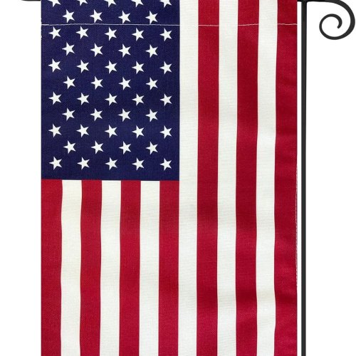 Bandeira americana para jardim 30x45 cm (12x18 in) dupla face – decoração exterior resistente ao tempo