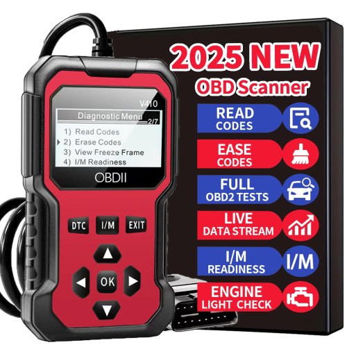 Scanner OBD2 para automóvel - Leitor de códigos de avaria do motor, compatível com veículos OBD-II desde 1996