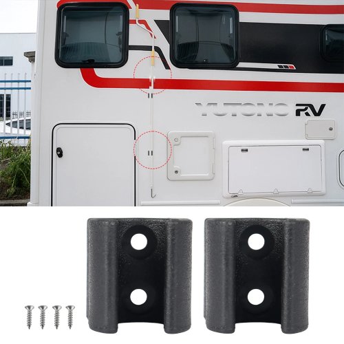 Pack de 2 Soportes para Manivela de Toldo - Clip/Gancho para Asta del Toldo para Autocaravana, Caravana, Camper o Remolque