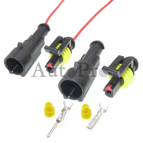 Connecteur/prise câblage climatisation auto 1 trou – basse tension, kit pour 282079-2 / 282103-1