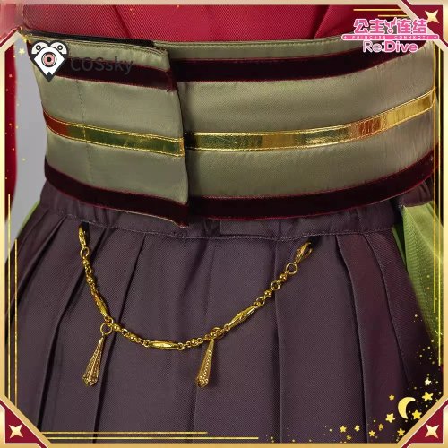 Strój cosplay Kasumi (Re: Dive) Kirihara Kasumi – hanfu w stylu Święta Wiosny z ozdobą na głowę