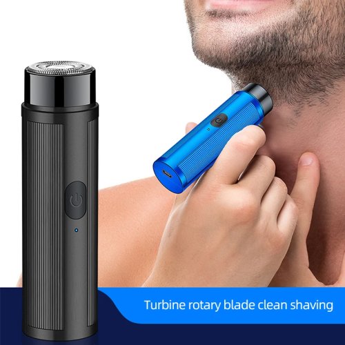 Rasuradora eléctrica mini recargable — Máquina portátil para hombre y mujer, USB para viaje/coche