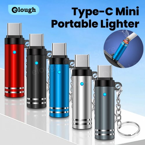 Мини‑электрозажигалка USB‑C для телефона — портативный ветрозащитный адаптер‑зажигалка, совместим с iPhone 17 Pro