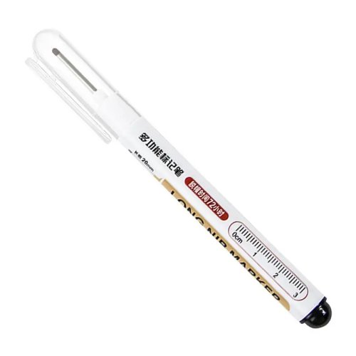 Marker do głębokich otworów, wodoodporny, z wydłużoną końcówką do znakowania otworów wierconych