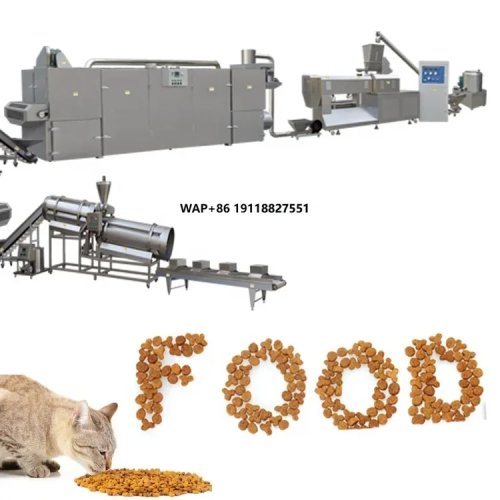 Double-screw extruder for pet food — machine and production line for cat & dog food