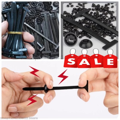 Clip universal de nylon para bridas — sujetador para salpicadera, cajuela y motor
