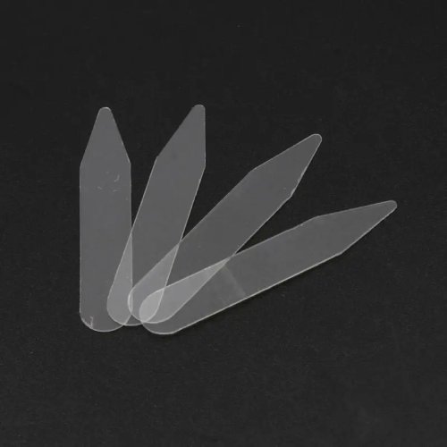 200 pcs Clear Plastic Collar Stays — Shirt Collar Stiffeners / Collar Inserts for Men