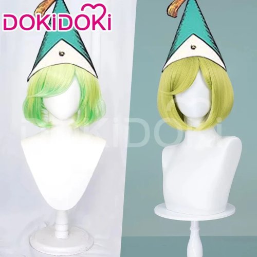 Peluca Cosplay Coco Tetia Qifrey – corta estilo anime (Witch Hat Atelier), incluye gorro para peluca gratis, ideal para Halloween