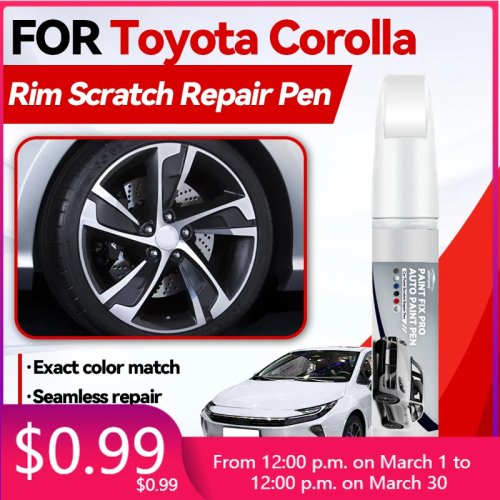 Pennarello ritocco vernice per Toyota Corolla 1979–2025 (E110/E120/E130/E160/E210) – Rimozione graffi, fai da te