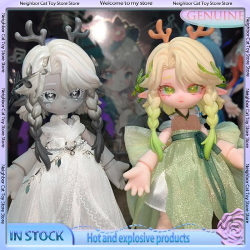 Boneca BJD MDJ Série Moon em caixa surpresa — articulada, figura colecionável para secretária, presente de aniversário
