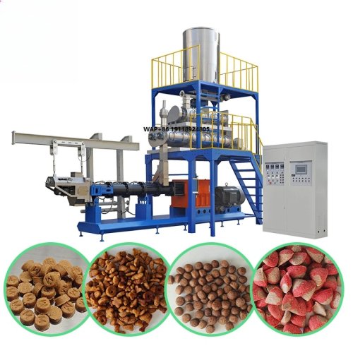 High-capacity automatic dog food extruder production line — heart, bone and square shapes; scientific nutritional formula