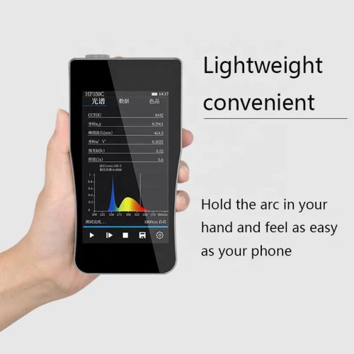 Espectrómetro portátil HP350 — Medidor de CCT/CRI y Lux para fotografía