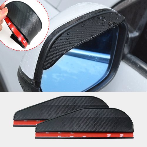 2 Pezzi Visiera Antipioggia per Specchietto Retrovisore — Parasole/Protezione Antipioggia per Specchi Auto