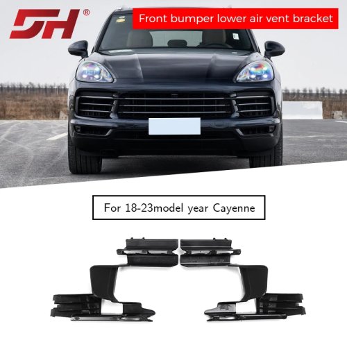Suporte do conduto de ar inferior do para-choques dianteiro para Porsche Cayenne 9Y0 (2018-2023) – ref. 9Y0807959OK1 / 9Y0807960OK1