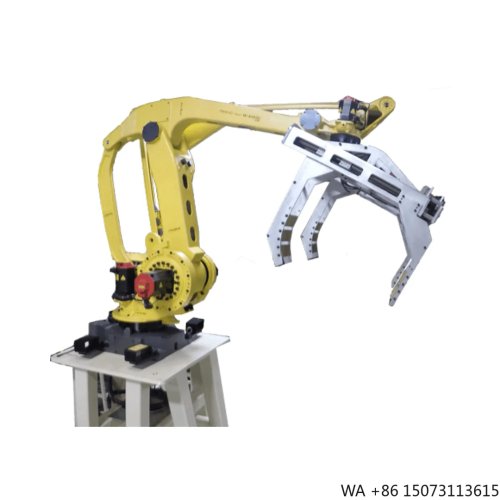 Robot paletyzujący (ramię) udźwig 500 kg z chwytakiem — automatyczna paletyzacja