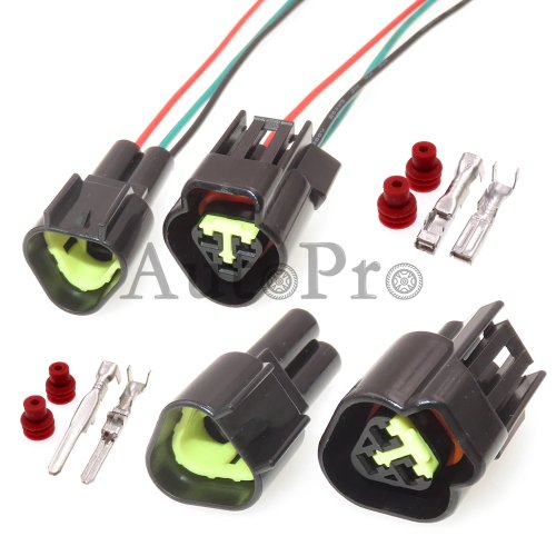 Set connettori auto 3 poli impermeabili FW-C-3M-B + FW-C-3F-B, corpo plastico maschio/femmina per cablaggio