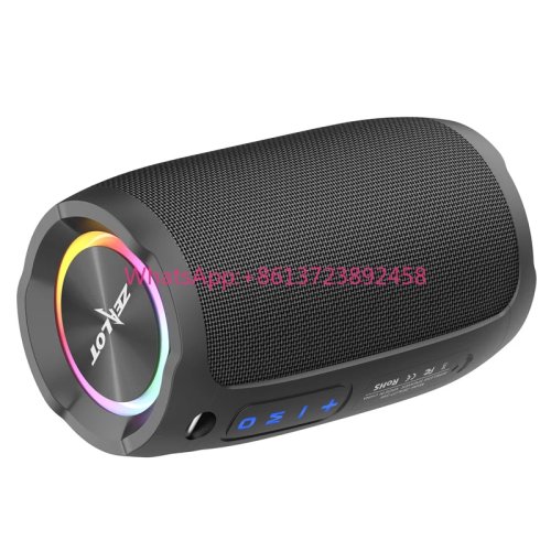 Zealot S49 kabelloser Bluetooth-Lautsprecher 10W, IP67 wasserdicht, tragbar mit LED-Beleuchtung