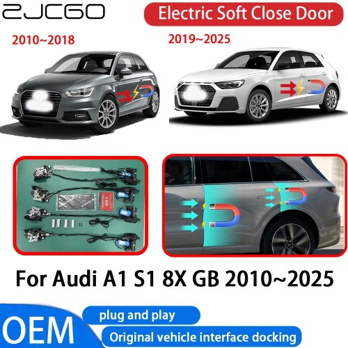 Modulo elettrico chiusura soft-close ZJCGO per Audi A1/S1 (8X) 2010–2025 — OEM Plug & Play, chiusura confortevole