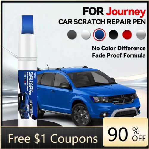 차량용 터치업 펜 Dodge Journey 1990-2026용 – 스크래치 보수용 DIY, 블랙/화이트 (S)