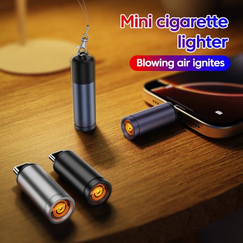 USB-C rechargeable windproof electric cigarette lighter — portable outdoor cigarette lighter