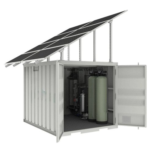 Kontenerowy system ultrafiltracji (UF) 2 TPH zasilany energią słoneczną – Stacja wody pitnej dla wsi/na zewnątrz/domu