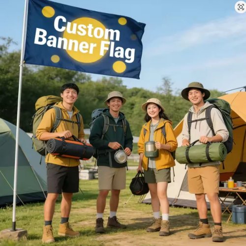 Personalisierter Banner / Fahne – Werbebanner für Eröffnungen, Garten, Geburtstag, Firmenveranstaltungen und Partys – mit Haustier-Foto