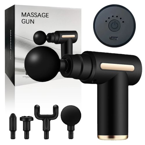Mini pistola de massagem sem fios para pescoço e coluna cervical — pistola de fascia para relaxamento muscular