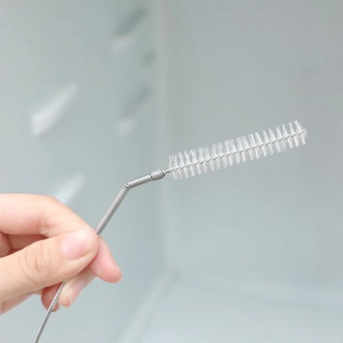 Spazzola per scarichi 150 cm con setole dure – per fessure e tubi
