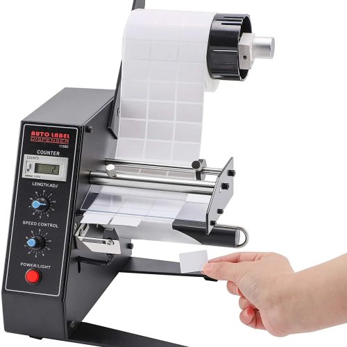 Distributore automatico di etichette con separatore e contatore — lunghezza etichetta 3–150 mm, larghezza 4–140 mm