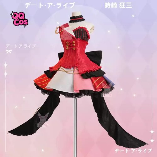 Costume cosplay Kurumi Tokisaki (Date A Live) — tenue d'idol pour femme, idéal fête/Halloween
