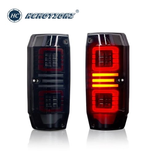 HCMOTIONZ Full LED Tail Lights for Toyota Land Cruiser FJ79 1984–2021 — Rear Lamp Assembly with Start‑Up Animation & DRL