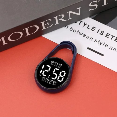 Digital hanging & pocket watch with night light