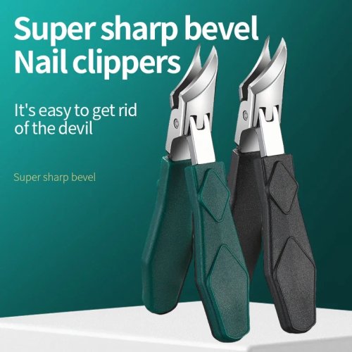 Toenail nipper for ingrown or thick toenails – professional stainless steel toenail clipper