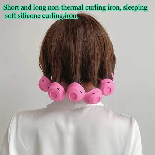 Paquete de 6 rulos suaves sin calor para dormir – rodillos flexibles para todo tipo de cabello