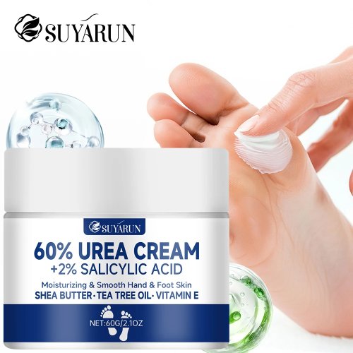 SUYARUN 60% Urea Foot Cream – Intensive Moisturizing & Callus Repair for Cracked Heels, Dry Skin, Diabetic Foot Care