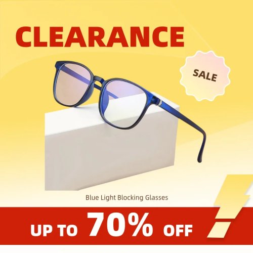 Lunettes d'ordinateur transparentes unisexes – monture carrée/ronde, filtre anti-lumière bleue