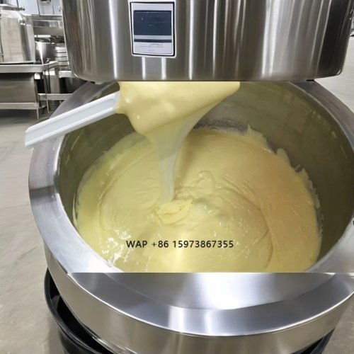 Máquina automática em aço inox 304 para mozzarella e queijo creme com motor e bomba para esticar e moldar o queijo