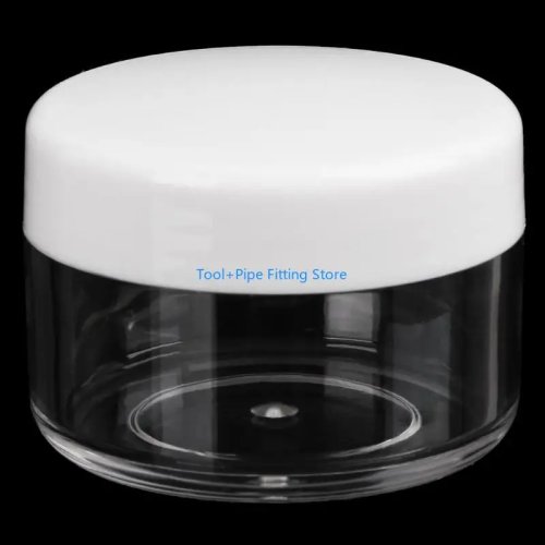 Botella muestra mini de fondo redondo, dispensador cosmético vacío para viaje/avión, para bálsamo labial y contorno de ojos