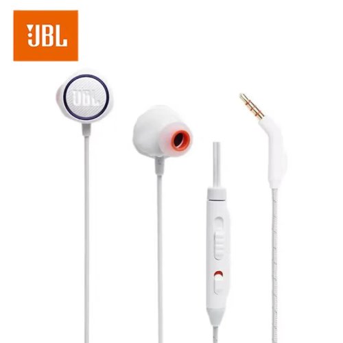 JBL Quantum 50 Wired In‑Ear Headphones with Built‑in Mic — Hi‑Res Audio, for Gaming & Sports