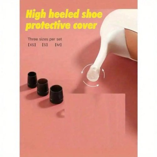 3 pares Protectores para Tacones – Antideslizantes, reducción de ruido, resistentes al desgaste, tapones para zapatos y botas
