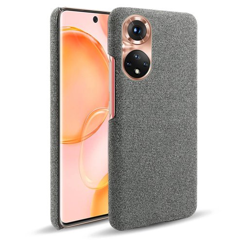 Honor fabric anti-slip slim hard PC phone case — retro cloth back. Compatible with Honor 50/30/20, V30 Pro, V40 5G, Note 10/10X Lite, 10i, 20S, 30S, V20, V10