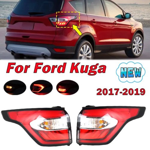 Äußere Heckleuchte / Rücklicht-Baugruppe für Ford Kuga 2017–2019 – Brems-/Stop- und Nebelschlusslicht (passt für Focus Limousine)
