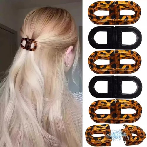 滑り止め付きマグネットヘアクリップ 韓国風 エレガントな女性・女の子向けヘアアクセサリー