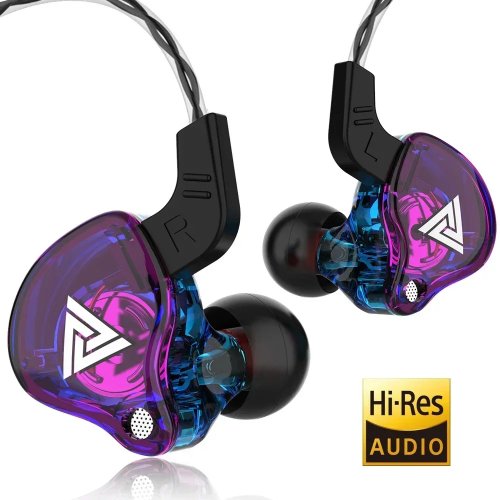 سماعات أذن سلكية QKZ AK6 3.5 مم – محركات نحاسية Hi‑Fi، ستيريو بbass، مع ميكروفون، تصميم رياضي