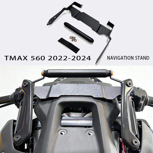 YAMAHA TMAX 560（2025）用 スマホホルダー／ナビブラケット 22mmハンドルクランプ