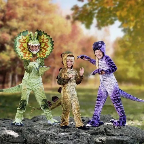 Déguisement dinosaure T‑Rex enfant — combinaison pour Halloween et cosplay