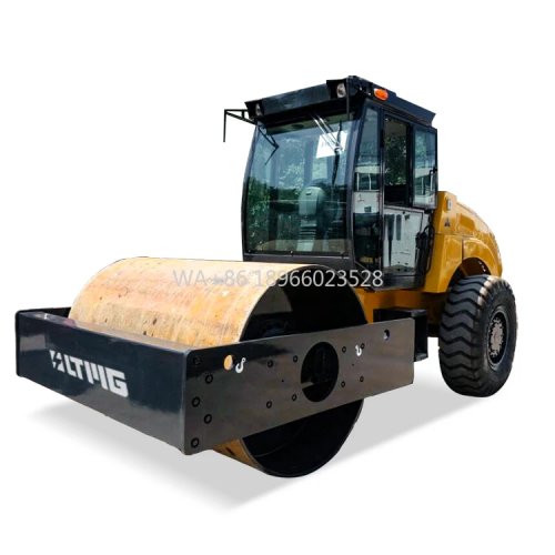 LTMG 12 Ton Road Roller Compactor — Steel or Rubber Wheel