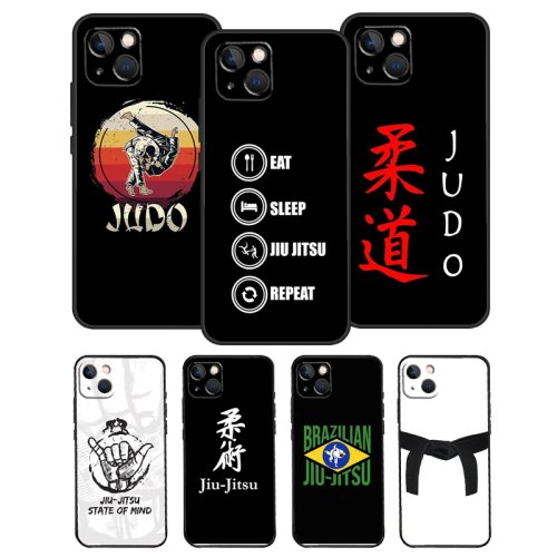 غطاء هاتف OPPO بتصميم Judo BJJ Jiu-Jitsu متوافق مع A94/A74/A54/A18/A38/A58/A78/A98/A80/A60/A40/A96/A76/A16/A15/A17/A57/A77/A5 Pro