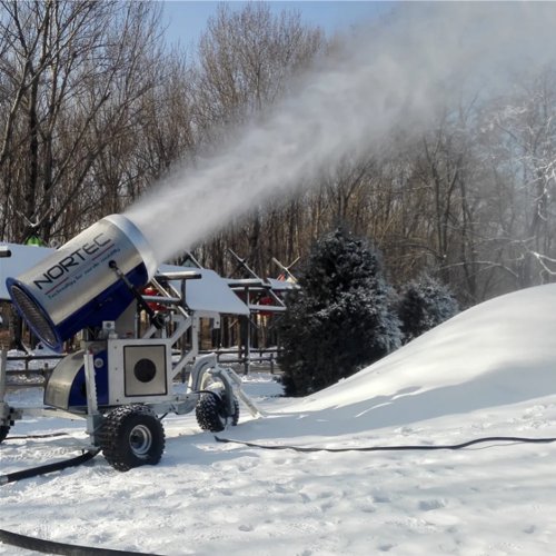 Schneemaschine für Spielplatz – einstellbarer künstlicher Schneefall mit intelligenter (KI) Steuerung