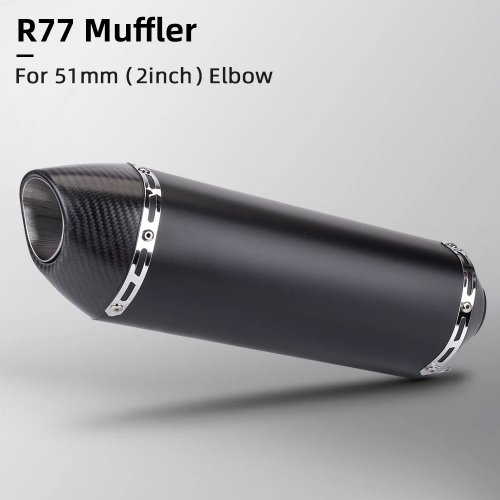 Universeller 51 mm Motorrad-Auspuff / Schalldämpfer (passend für PCX125/PCX150/C650GT/TMX530/CB500) mit abnehmbarem DB-Killer